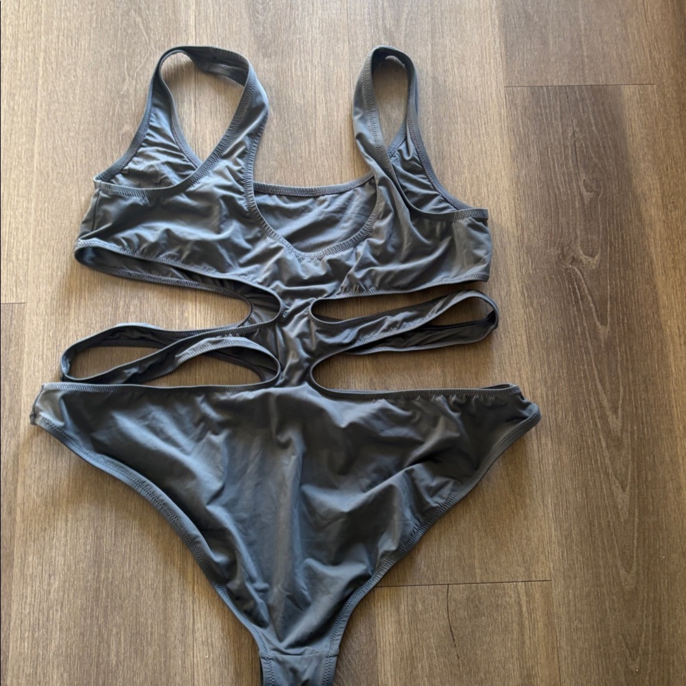 Skims Swim Tank Monokini gunmetal - Picture 4 of 4
